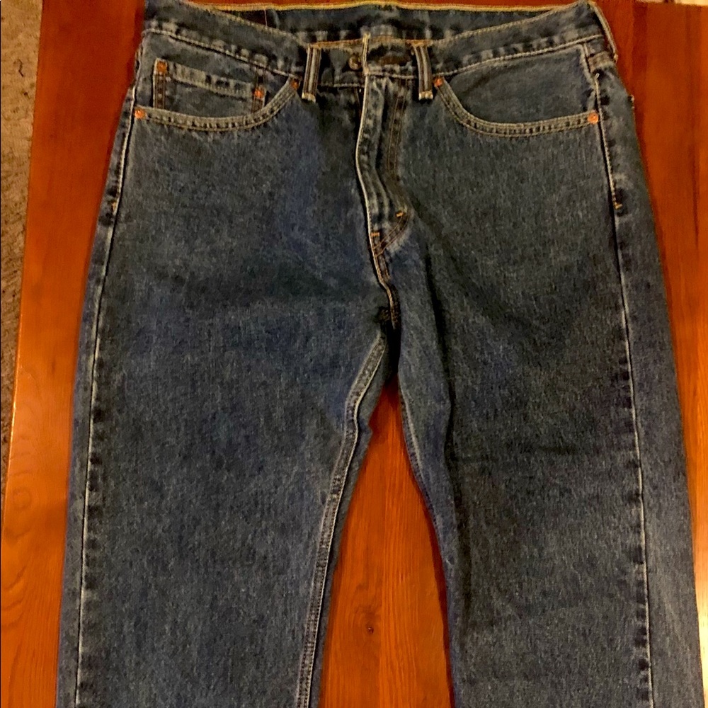 Levi 505 blue jeans, W34 L30